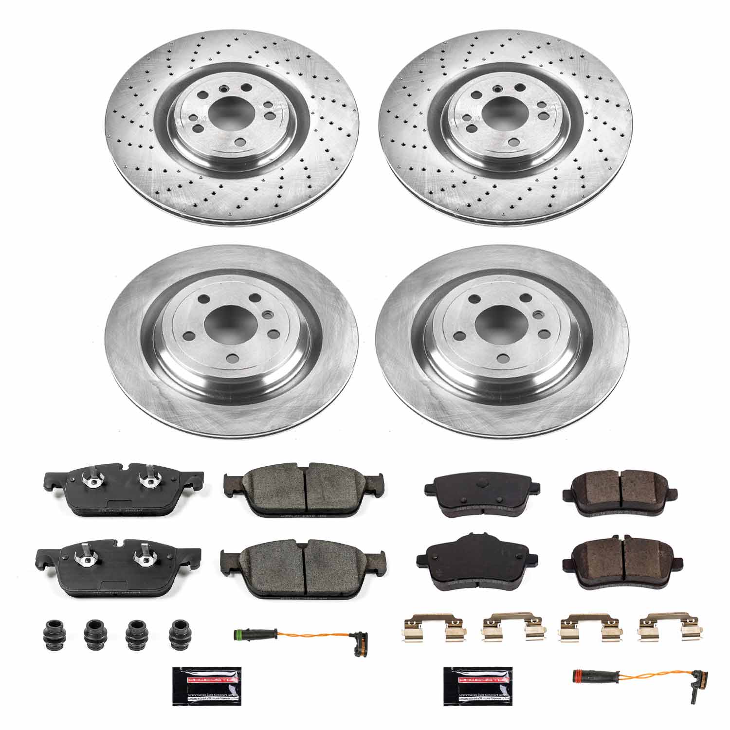 Power Stop KOE7442 Autospecialty 1-Click Daily Driver Front And Rear Brake Kit for 2016 Mercedes-Benz GLE450 AMG product image