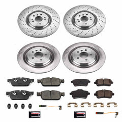 Power Stop KOE7443 Autospecialty 1-Click Daily Driver Front And Rear Brake Kit for 2017-2018 Mercedes-Benz GLS550 product image