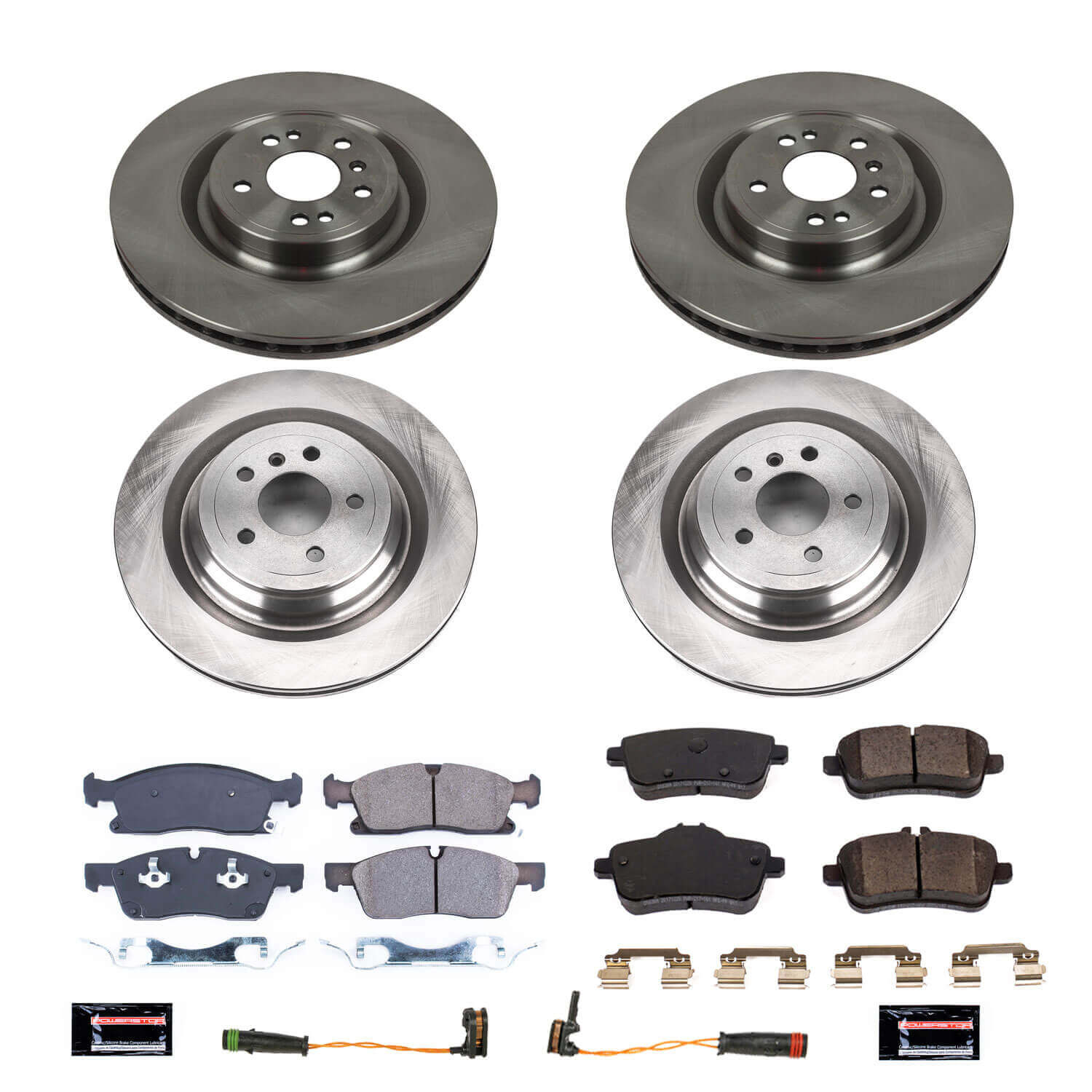 Power Stop KOE7445 Autospecialty 1-Click Daily Driver Front And Rear Brake Kit for 2013-2019 Mercedes-Benz GL350 product image