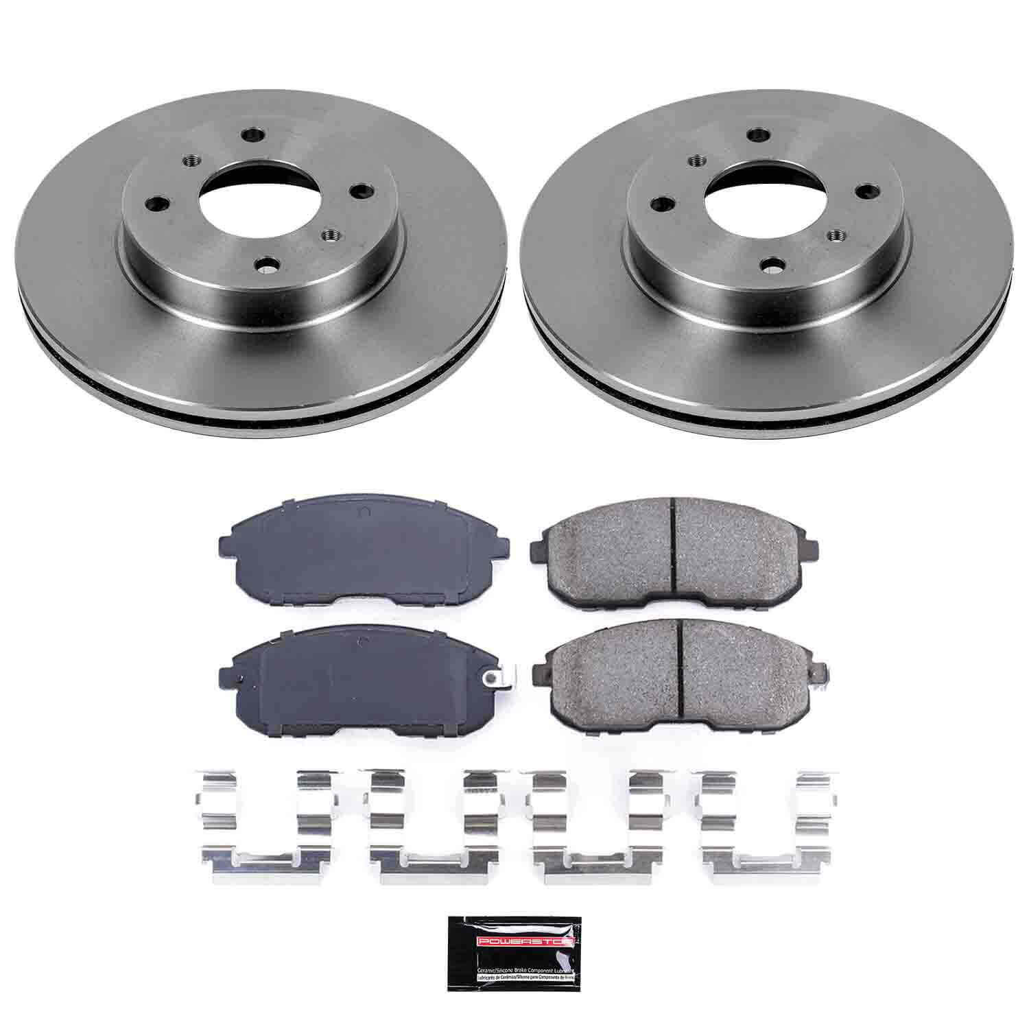 Power Stop KOE749 Autospecialty - 1-Click Daily Driver Brake Kits (Front) for 1993-2006 Infiniti G20 product image