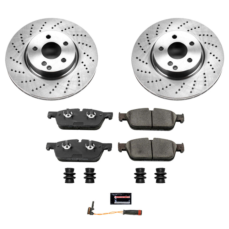 Power Stop KOE7496 Autospecialty 1-Click Daily Driver Front Brake Kit for 2014 Mercedes-Benz C300 product image