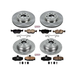 Power Stop KOE7498 Front And Rear Autospecialty 1-Click OE Replacement Pad And Rotor Kit for 1997 Volvo 850 product image