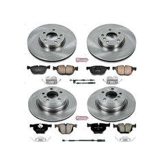 Power Stop KOE7500 Autospecialty 1-Click Daily Driver Plain Rotor Front And Rear Brake Kit for 2011-2019 BMW X5 product image