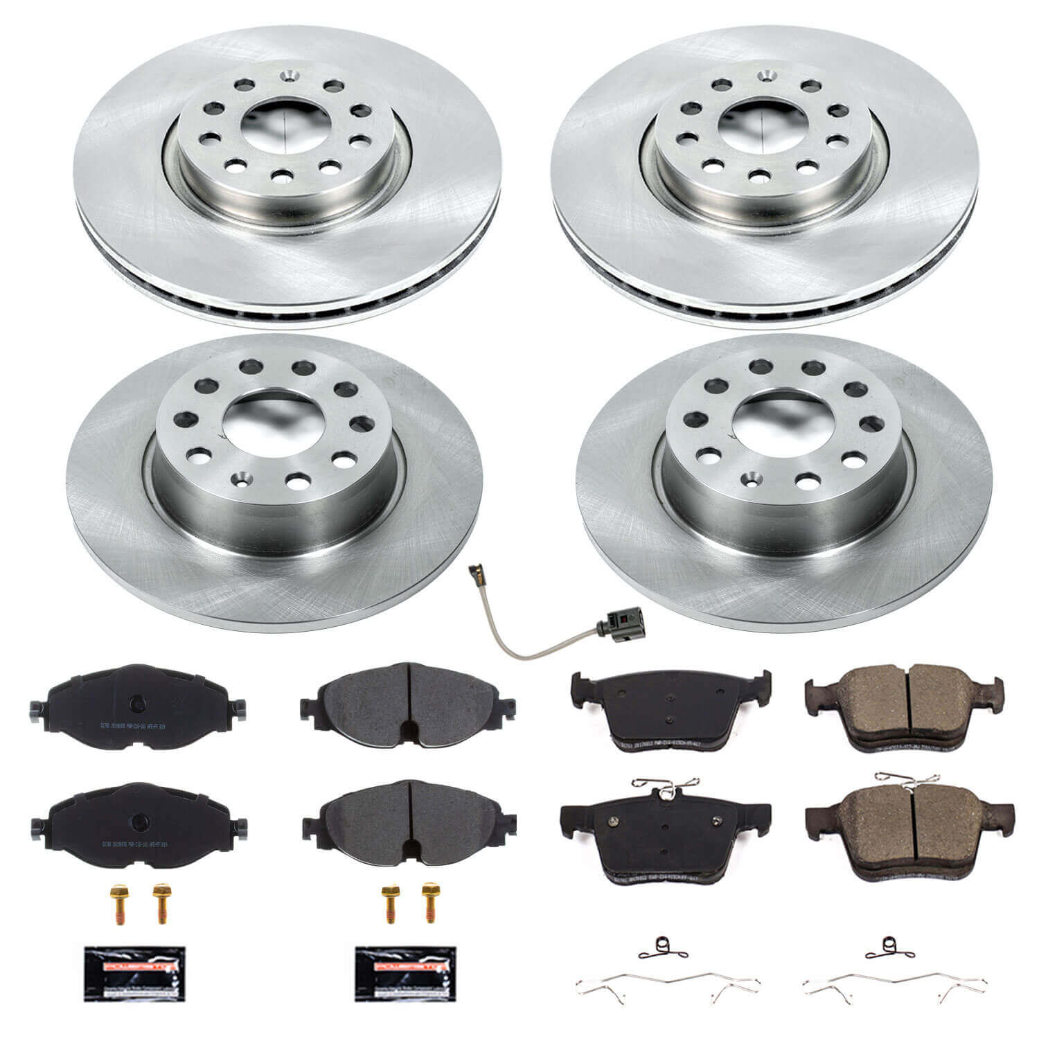 Power Stop KOE7502 Autospecialty 1-Click Daily Driver Front And Rear Brake Kit for 2015-2020 Audi A3 product image
