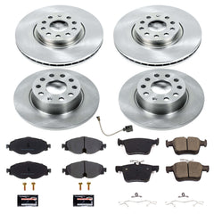 Power Stop KOE7502 Autospecialty 1-Click Daily Driver Front And Rear Brake Kit for 2015-2020 Audi A3 product image