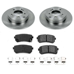 Power Stop KOE7505 Autospecialty 1-Click Daily Driver Plain Rotor Rear Brake Kit for 2016-2020 Hyundai Sonata product image