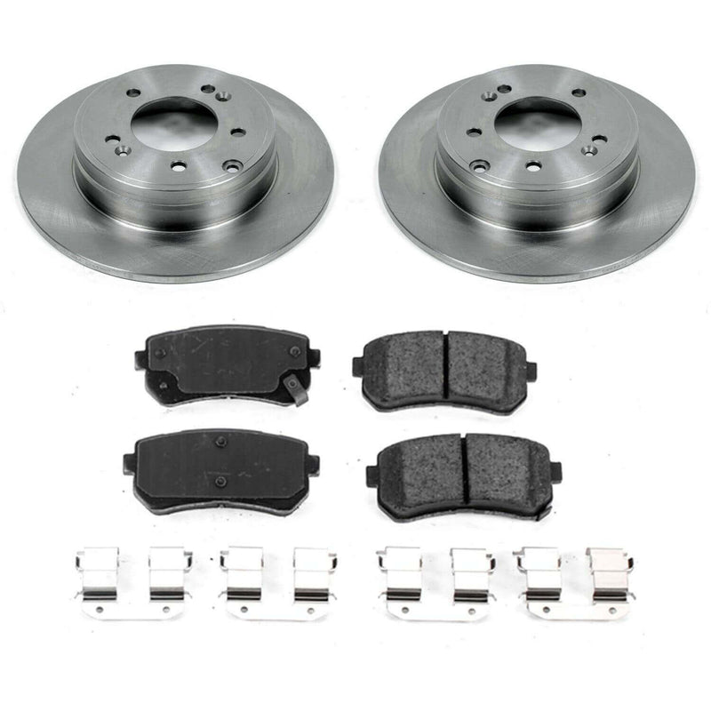 Power Stop KOE7505 Autospecialty 1-Click Daily Driver Plain Rotor Rear Brake Kit for 2016-2020 Hyundai Sonata product image