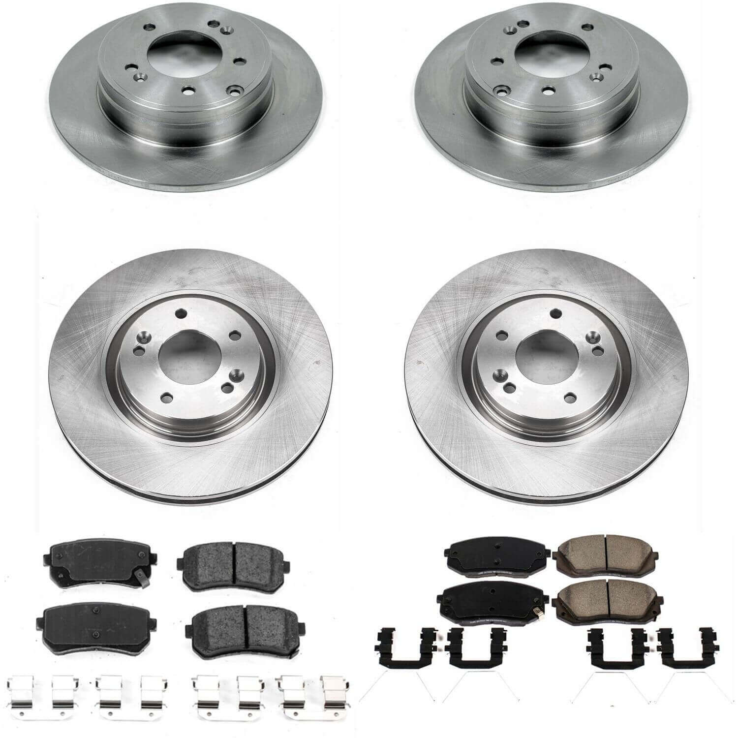 Power Stop KOE7510 Autospecialty 1-Click Daily Driver Front And Rear Brake Kit for 2016-2018 Hyundai Sonata product image