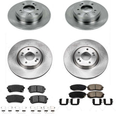 Power Stop KOE7510 Autospecialty 1-Click Daily Driver Front And Rear Brake Kit for 2016-2018 Hyundai Sonata product image
