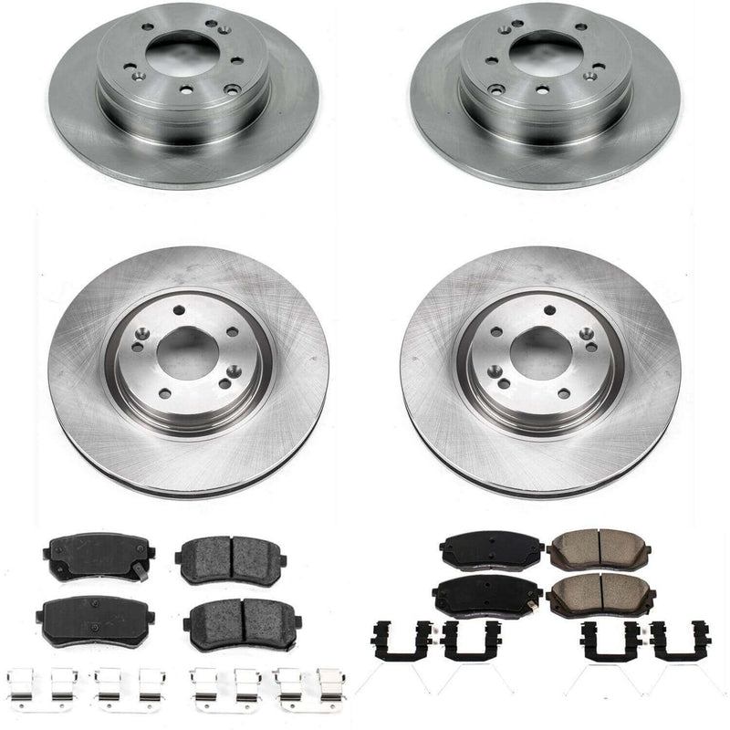 Power Stop KOE7510 Autospecialty 1-Click Daily Driver Front And Rear Brake Kit for 2016-2018 Hyundai Sonata product image