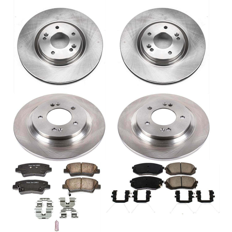 Power Stop KOE7511 Autospecialty 1-Click Daily Driver Front And Rear Brake Kit for 2016-2019 Hyundai Sonata product image