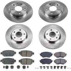 Power Stop KOE7518 Autospecialty 1-Click Daily Driver Front And Rear Pad And Rotor Kit for 2017-2018 Mazda 3 product image
