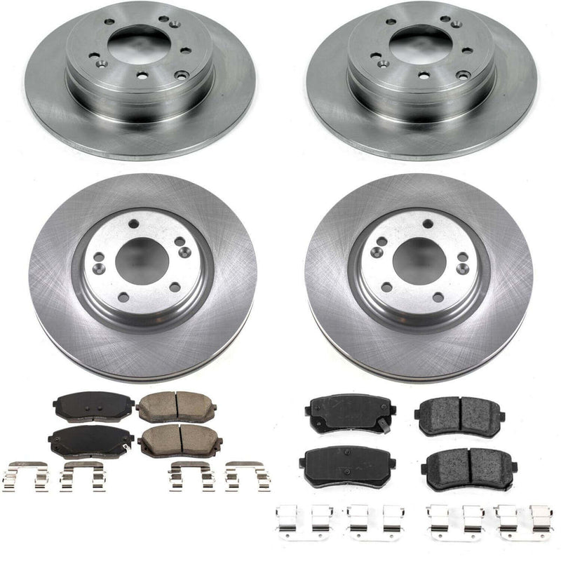Power Stop KOE7522 Autospecialty 1-Click Daily Driver Front And Rear Brake Kit for 2016-2020 Hyundai Sonata product image