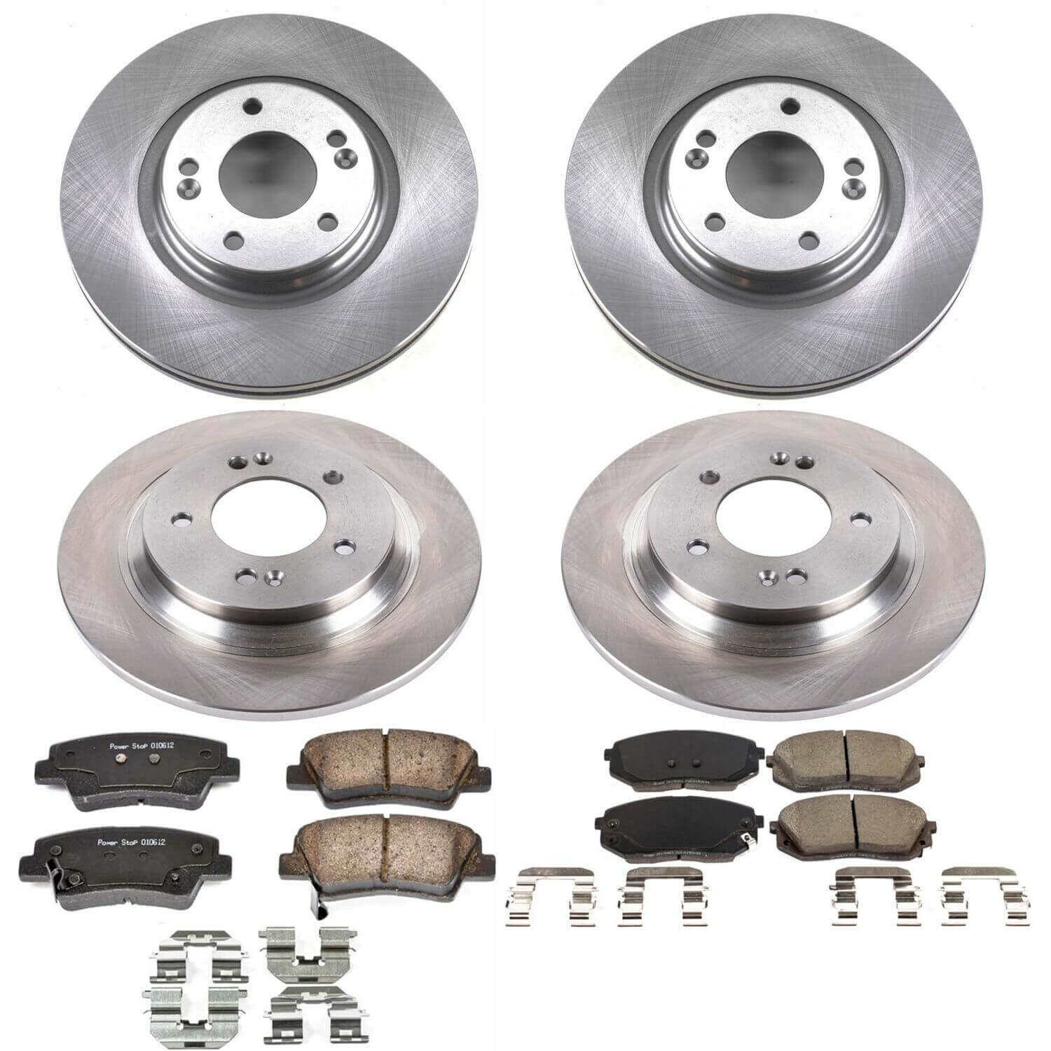 Power Stop KOE7523 Autospecialty 1-Click Daily Driver Front And Rear Brake Kit for 2016-2019 Hyundai Sonata product image