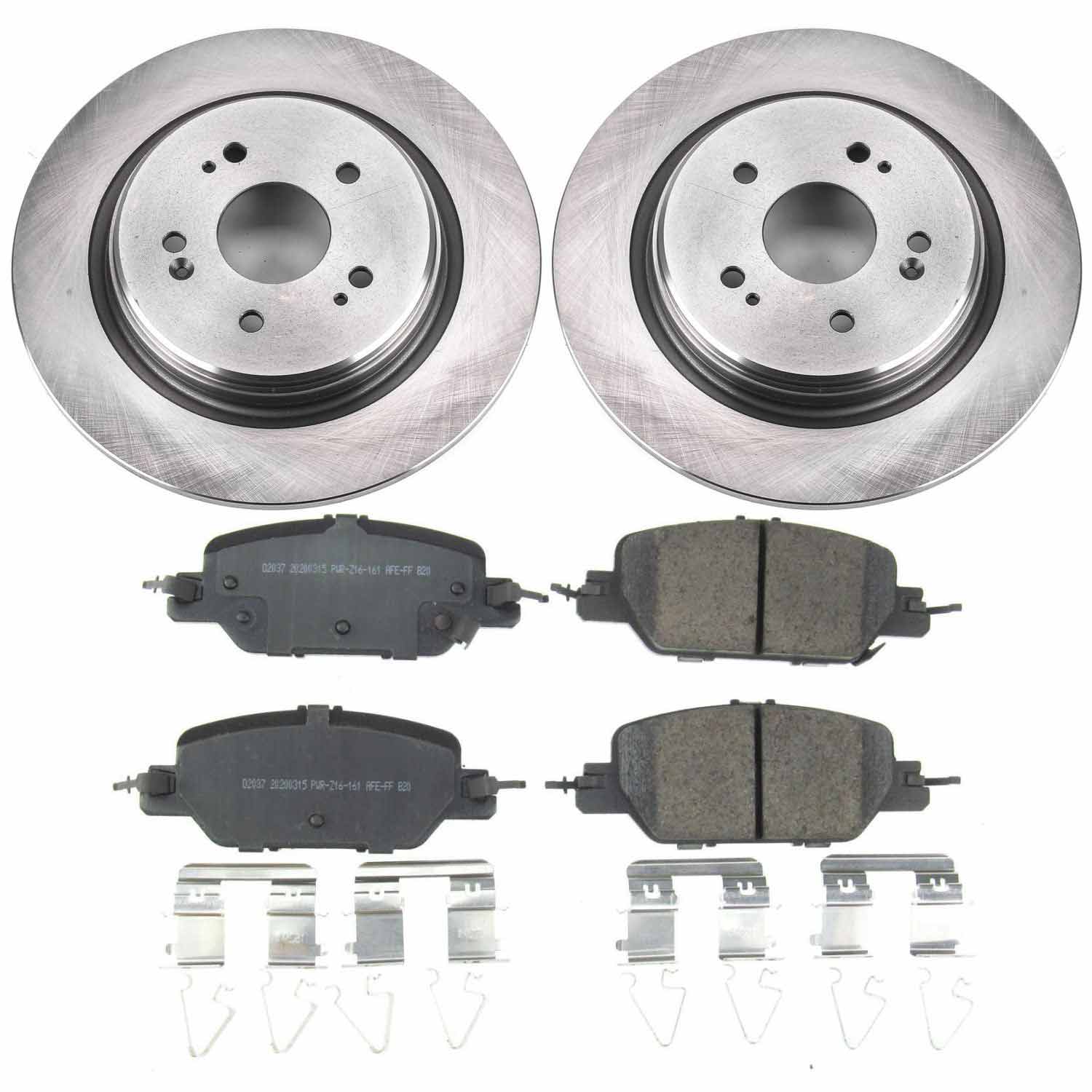 Power Stop KOE7528 Autospecialty 1-Click Daily Driver Rear Pad And Rotor Kit for 2017-2025 Honda CR-V product image