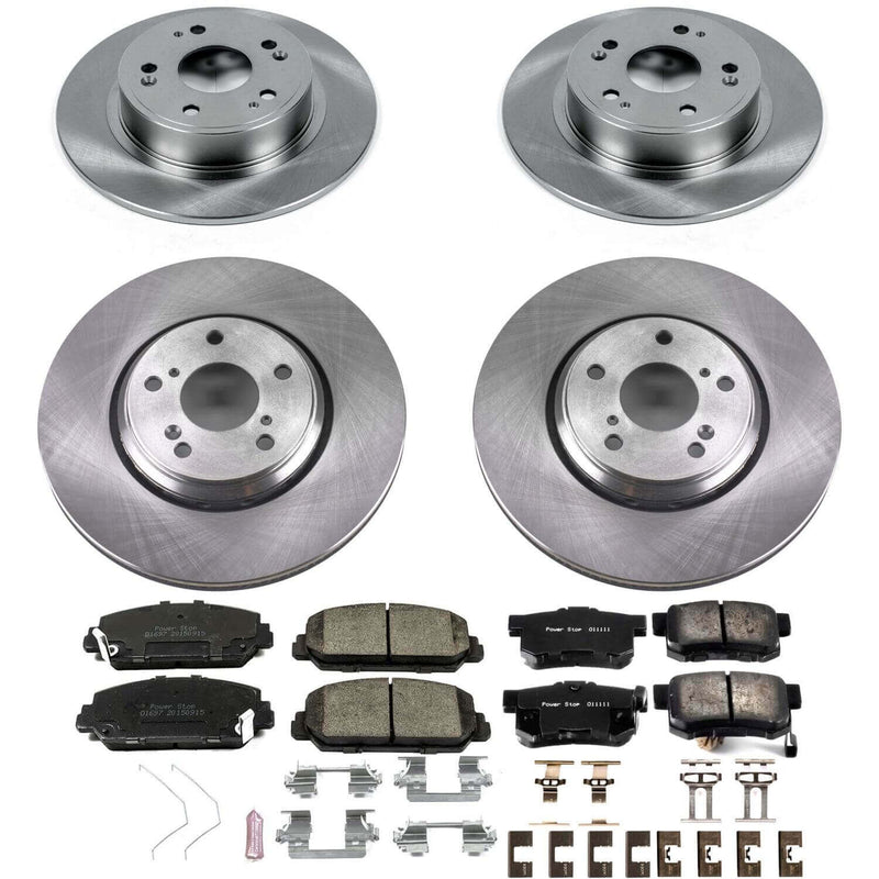 Power Stop KOE7529 Autospecialty 1-Click Daily Driver Front And Rear Brake Kit for 2017-2022 Acura ILX product image