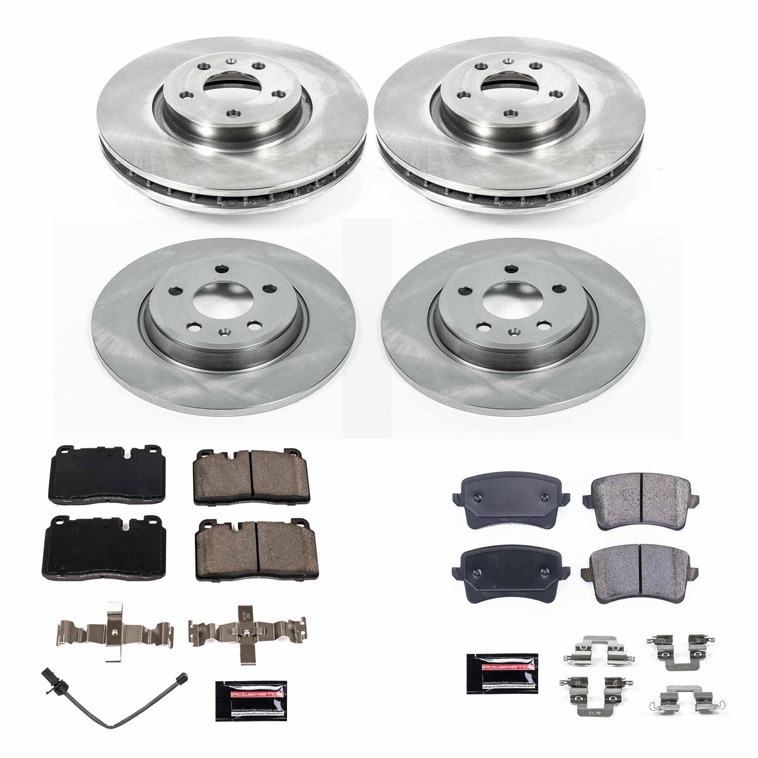 Power Stop KOE7538 Autospecialty 1-Click Daily Driver Front And Rear Brake Kit for 2013-2017 Audi Q5 product image