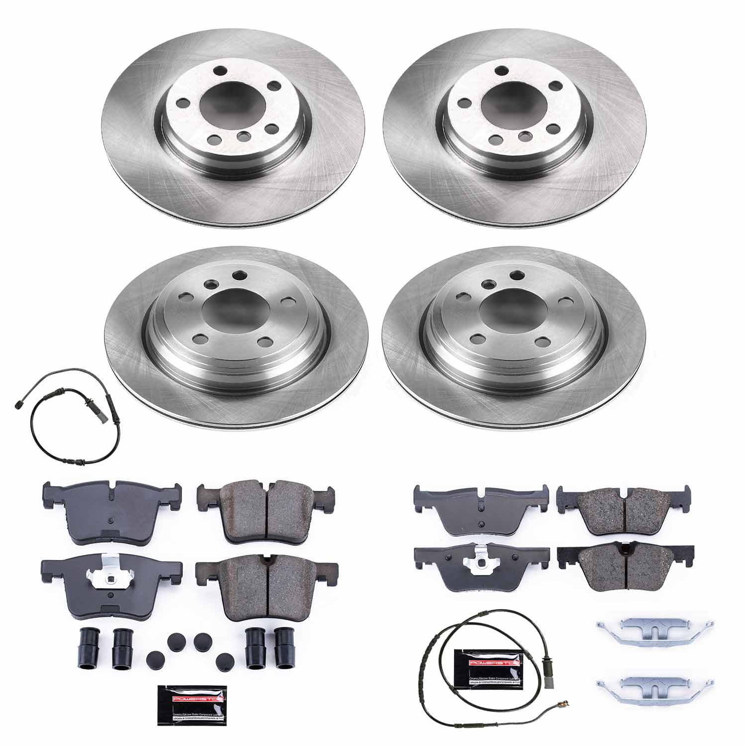 Power Stop KOE7548 Autospecialty 1-Click Daily Driver Front And Rear Brake Kit for 2013-2018 BMW 328I Xdrive product image