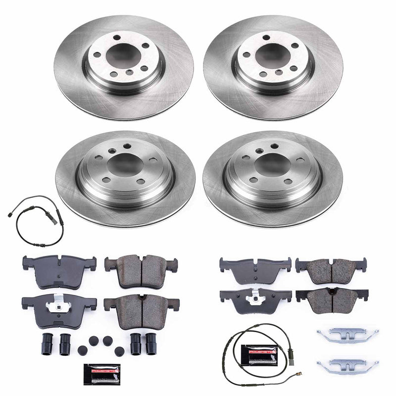 Power Stop KOE7548 Autospecialty 1-Click Daily Driver Front And Rear Brake Kit for 2013-2018 BMW 328I Xdrive product image