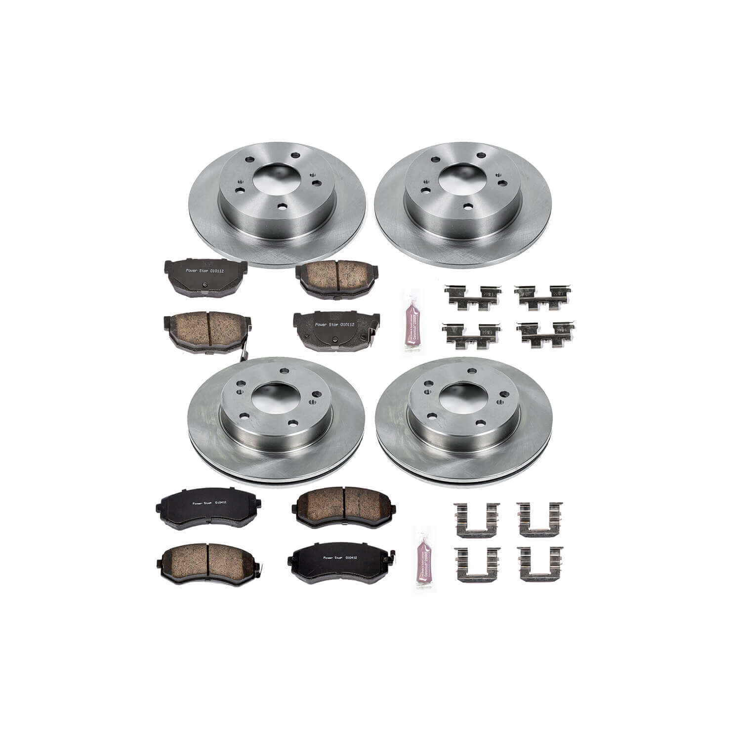 Power Stop KOE755 Autospecialty - 1-Click Daily Driver Brake Kits (Front And Rear) for 1994-1996 Nissan 240SX product image