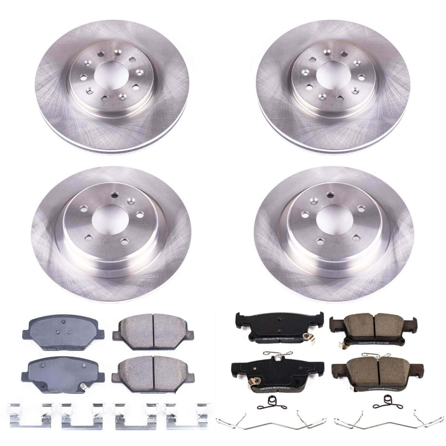 Power Stop KOE7556 Autospecialty 1-Click Daily Driver Front And Rear Pad And Rotor Kit for 2016-2018 Buick Envision product image