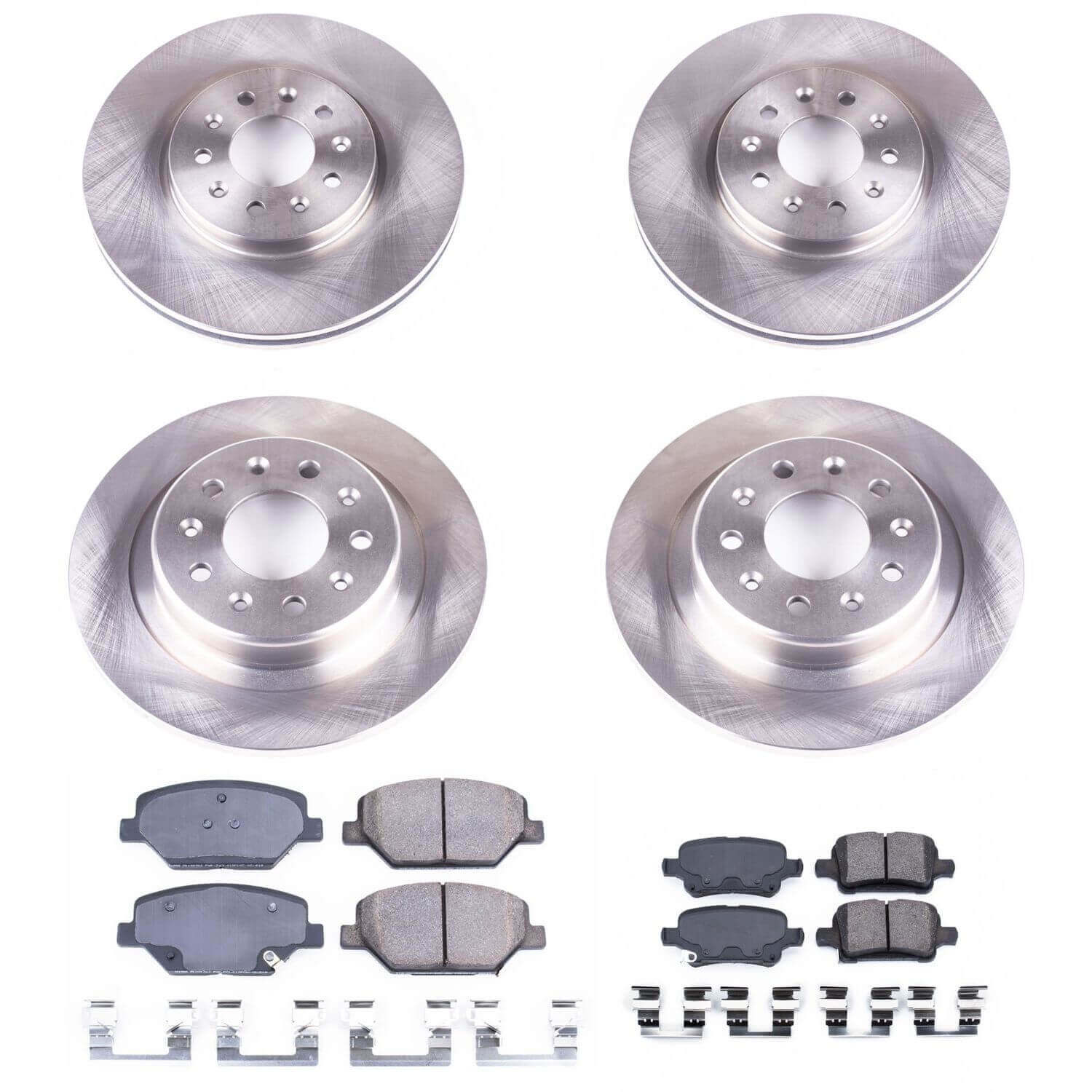 Power Stop KOE7557 Autospecialty 1-Click Daily Driver Front And Rear Brake Kit for 2017-2018 Buick Lacrosse product image