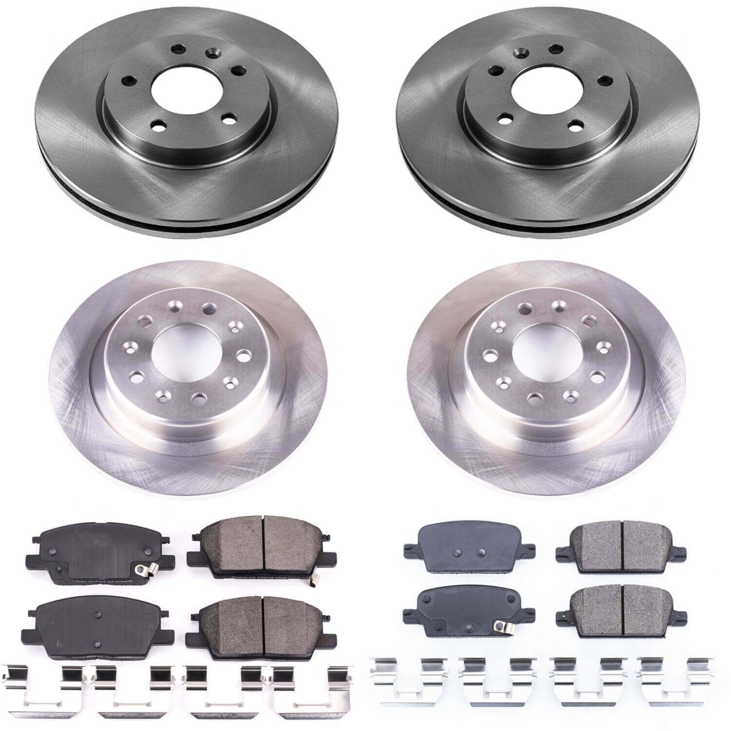 Power Stop KOE7567 Autospecialty 1-Click Daily Driver Front And Rear Pad And Rotor Kit for 2016-2020 Chevrolet Malibu product image