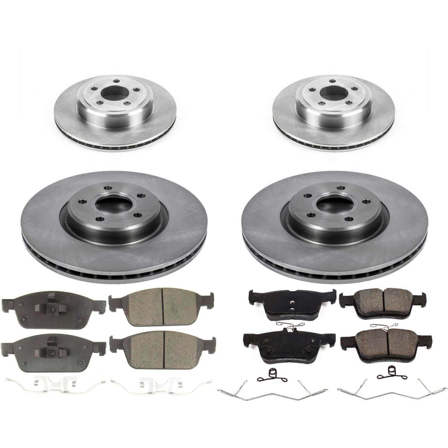 Power Stop KOE7569 Autospecialty 1-Click Daily Driver Front And Rear Pad And Rotor Kit for 2017-2019 Ford Escape All Wheel Drive product image