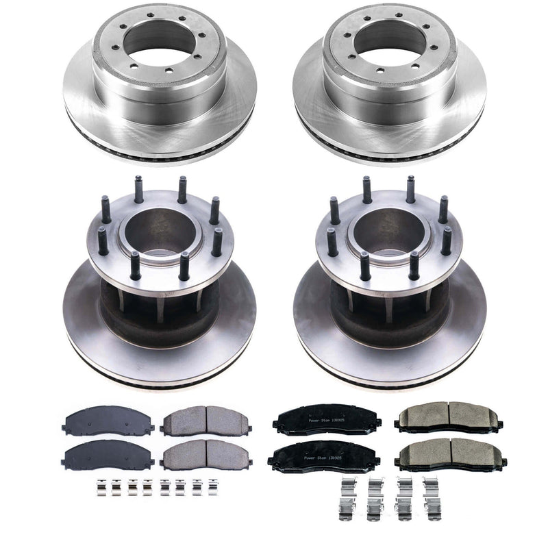 Power Stop KOE7572 Autospecialty 1-Click Daily Driver Front And Rear Brake Kit for 2017-2022 Ford F-350 Super Duty product image