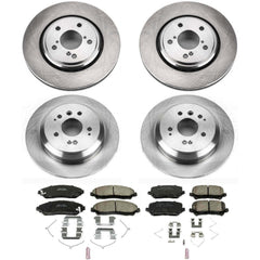 Power Stop KOE7576 Autospecialty 1-Click Daily Driver Front And Rear Brake Kit for 2016-2025 Honda Pilot product image