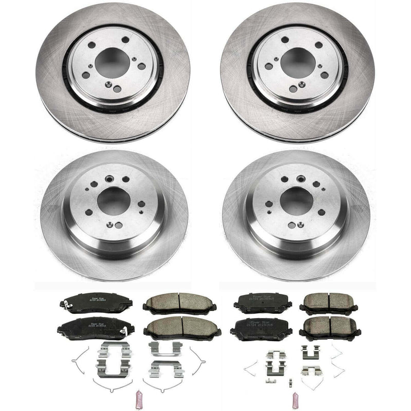 Power Stop KOE7576 Autospecialty 1-Click Daily Driver Front And Rear Brake Kit for 2016-2025 Honda Pilot product image