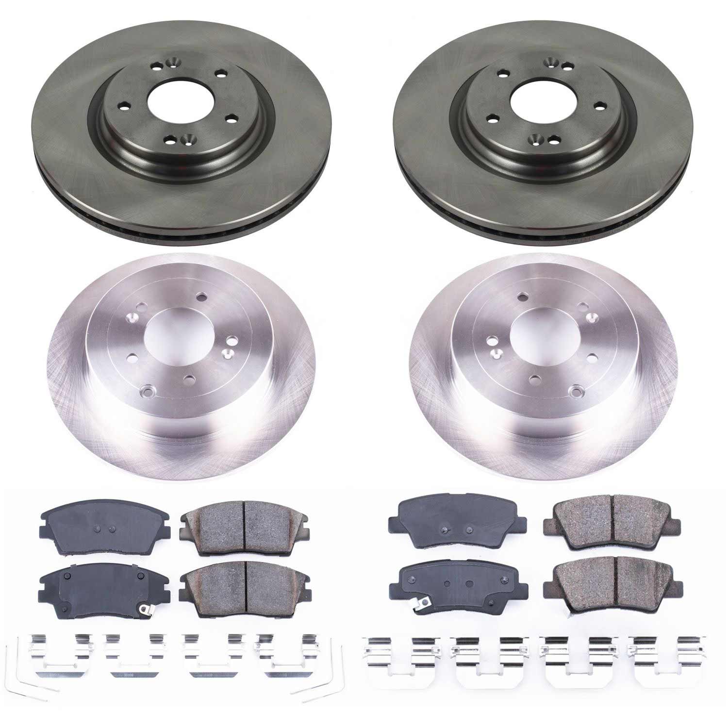 Power Stop KOE7581 Autospecialty 1-Click Daily Driver Front And Rear Pad And Rotor Kit for 2016-2018 Hyundai Tucson product image
