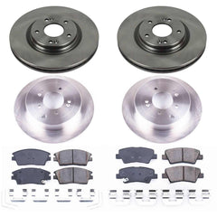 Power Stop KOE7581 Autospecialty 1-Click Daily Driver Front And Rear Pad And Rotor Kit for 2016-2018 Hyundai Tucson product image