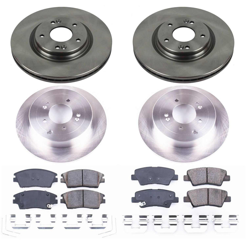 Power Stop KOE7581 Autospecialty 1-Click Daily Driver Front And Rear Pad And Rotor Kit for 2016-2018 Hyundai Tucson product image