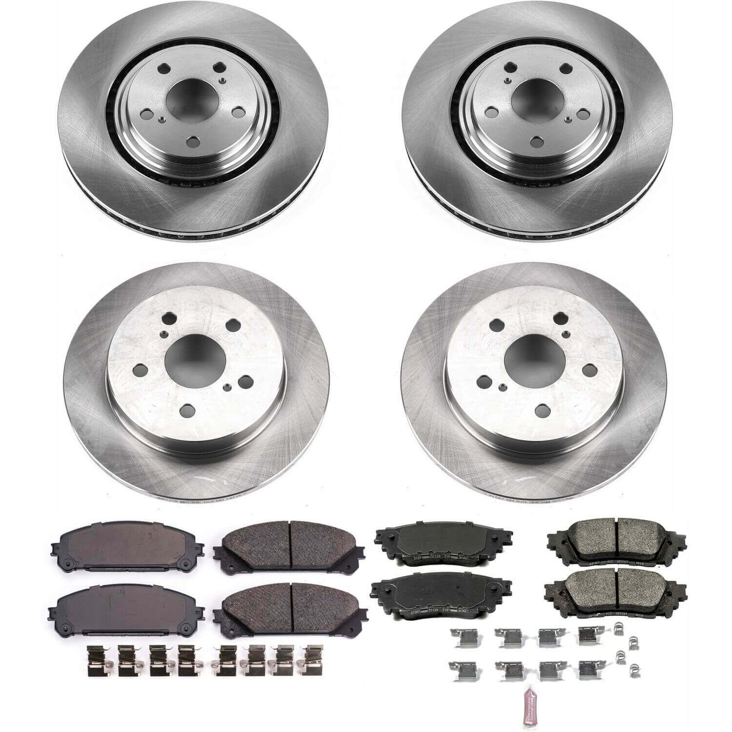 Power Stop KOE7605 Autospecialty 1-Click Daily Driver Front And Rear Brake Kit for 2015-2021 Lexus NX200T product image