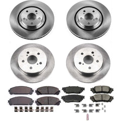 Power Stop KOE7605 Autospecialty 1-Click Daily Driver Front And Rear Brake Kit for 2015-2021 Lexus NX200T product image