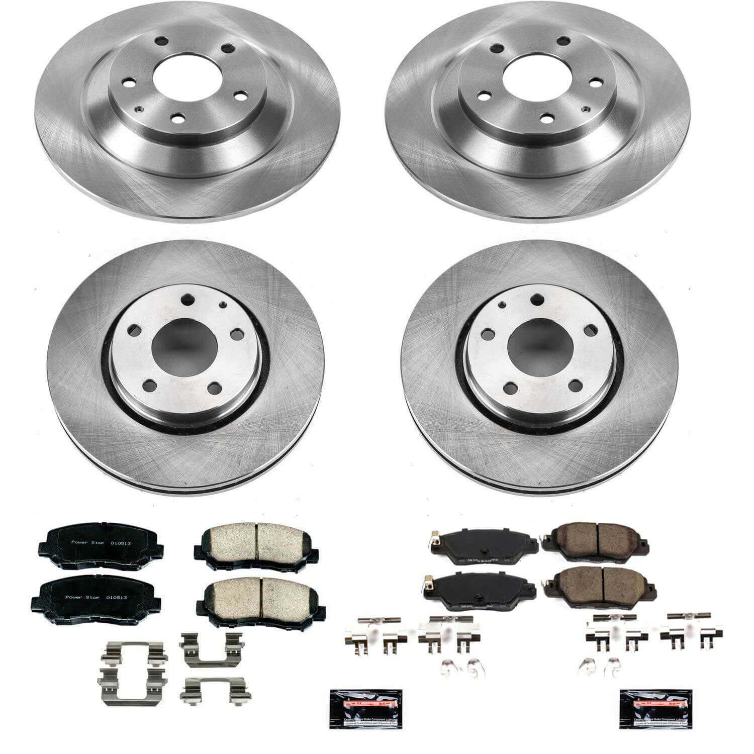 Power Stop KOE7609 Autospecialty 1-Click Daily Driver Front And Rear Pad And Rotor Kit for 2016-2024 Mazda CX-5 product image
