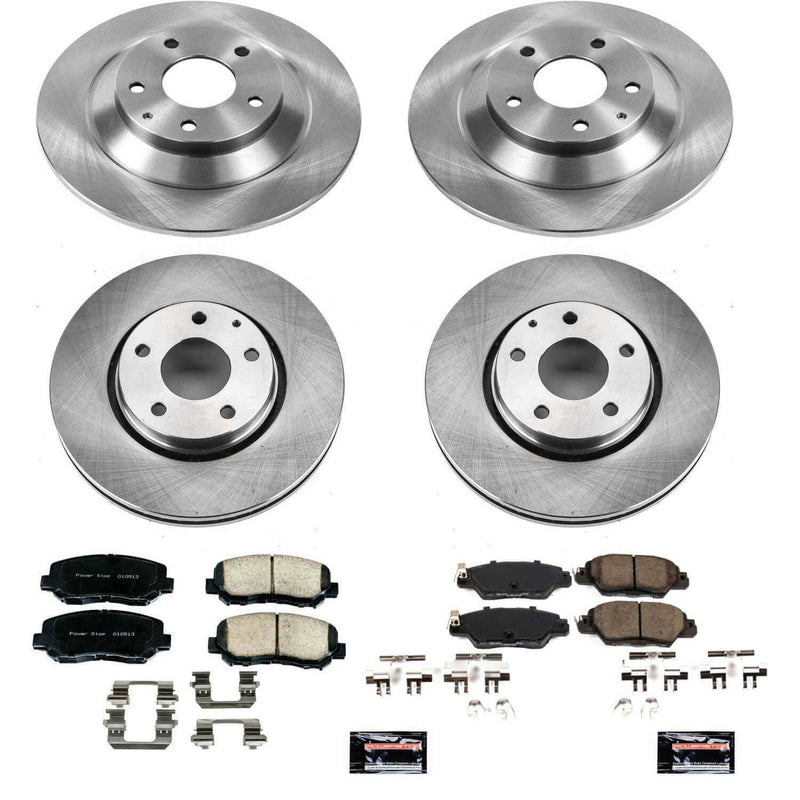 Power Stop KOE7609 Autospecialty 1-Click Daily Driver Front And Rear Pad And Rotor Kit for 2016-2024 Mazda CX-5 product image