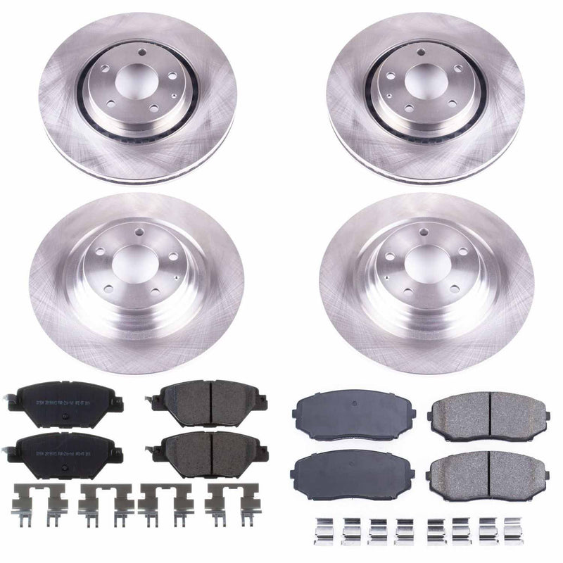 Power Stop KOE7610 Autospecialty 1-Click Daily Driver Front And Rear Pad And Rotor Kit for 2016-2023 Mazda CX-9 product image