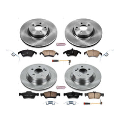 Power Stop KOE7616 Autospecialty 1-Click Daily Driver Plain Rotor Front And Rear Brake Kit for 2010-2016 Mercedes-Benz E-350 product image