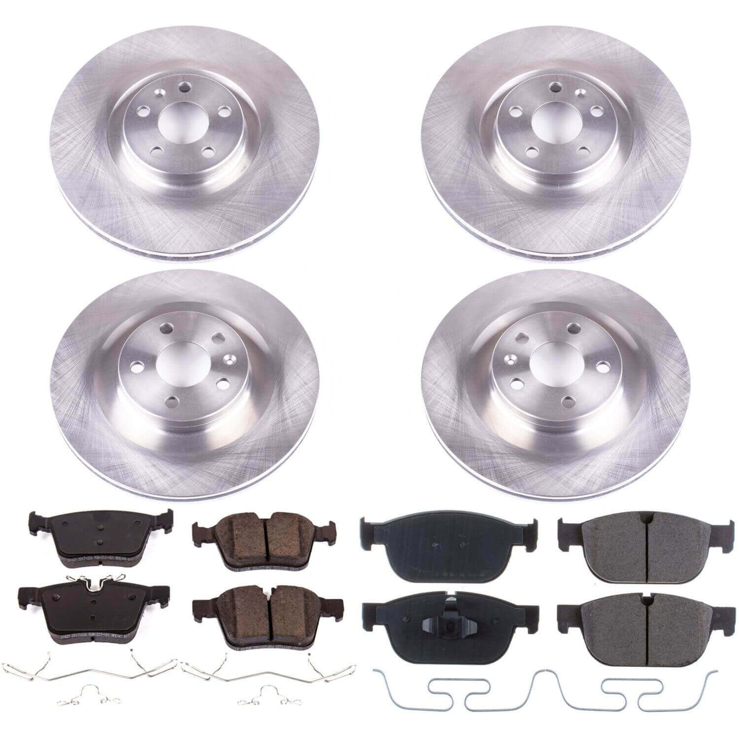 Power Stop KOE7644 Autospecialty 1-Click Daily Driver Front And Rear Pad And Rotor Kit for 2019 Volvo S60 product image