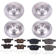 Power Stop KOE7644 Autospecialty 1-Click Daily Driver Front And Rear Pad And Rotor Kit for 2019 Volvo S60 product image