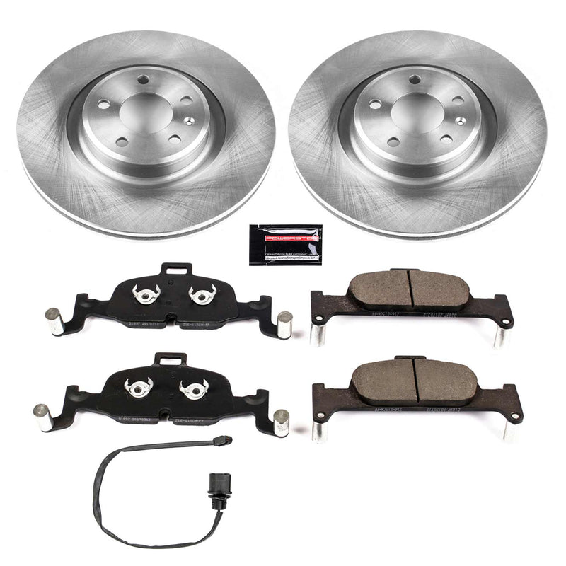 Power Stop KOE7648 Autospecialty 1-Click Daily Driver Front Pad And Rotor Kit for 2017-2018 Audi A4 product image