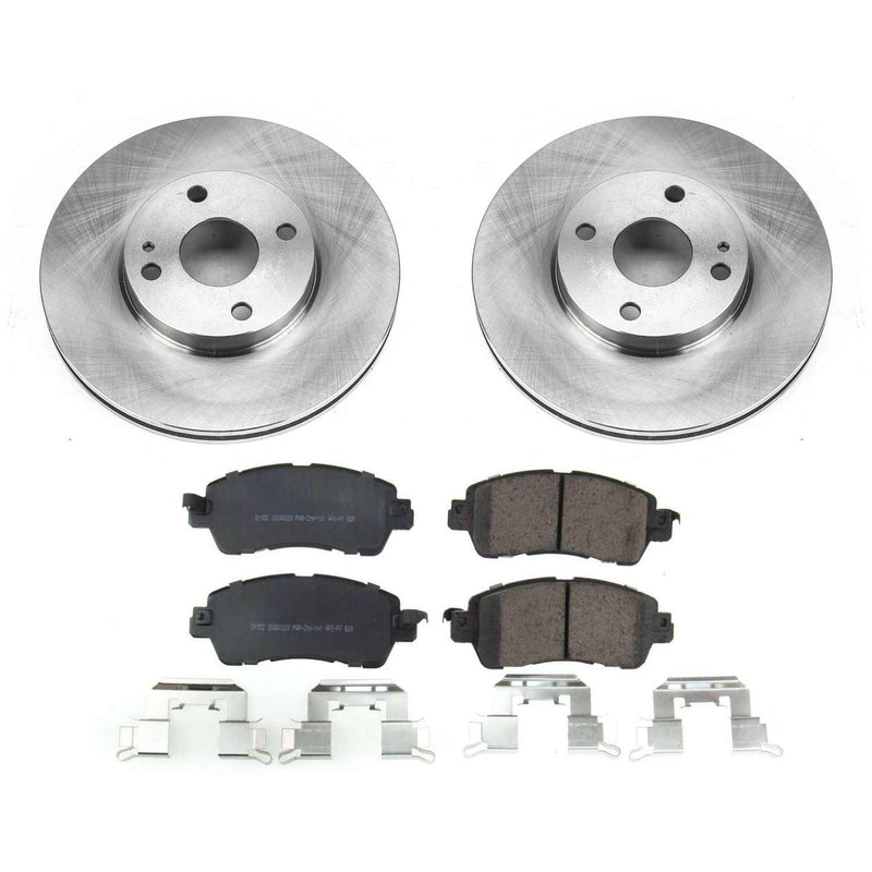 Power Stop KOE7700 Autospecialty 1-Click Daily Driver Front Pad And Rotor Kit for 2016 Scion Ia product image