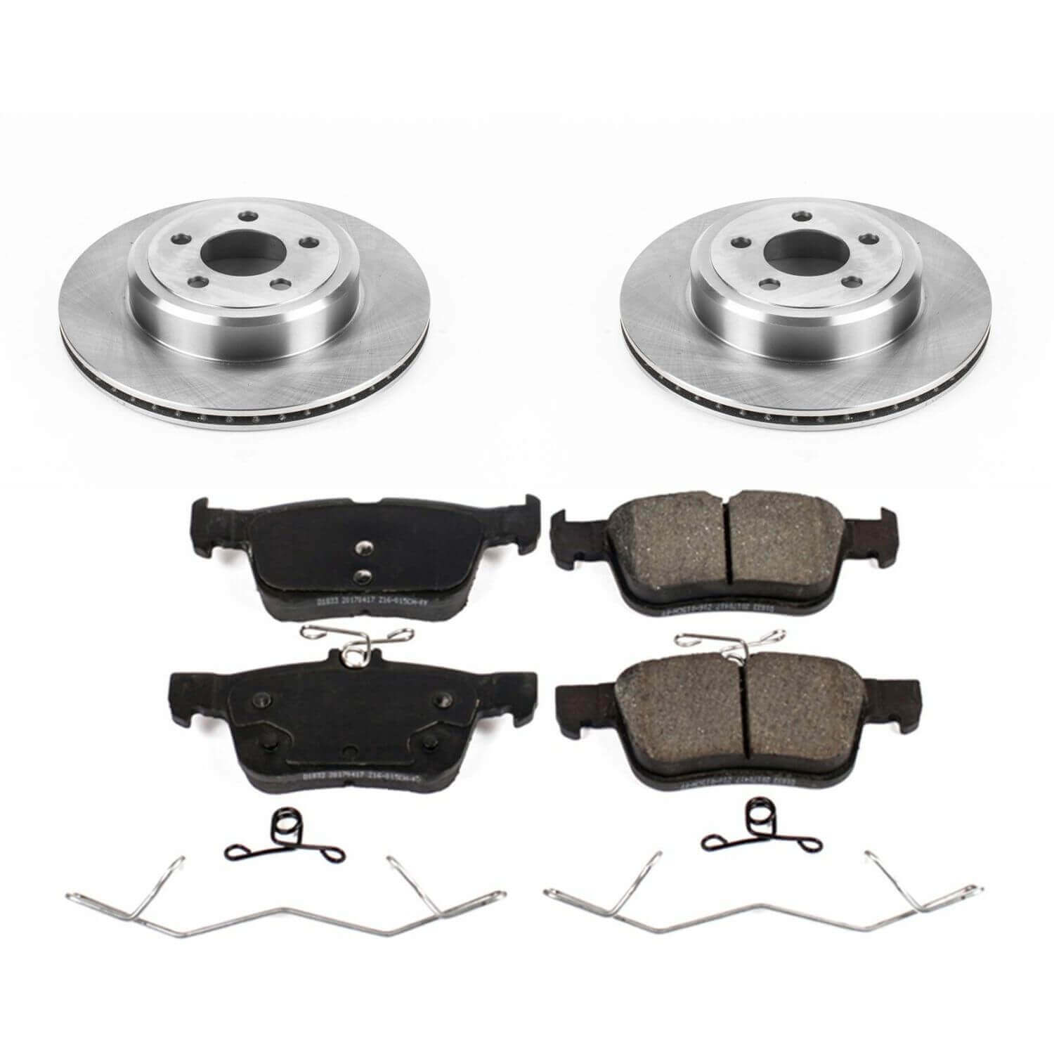 Power Stop KOE7723 Autospecialty 1-Click Daily Driver Plain Rotor Rear Brake Kit for 2017-2020 Ford Escape product image