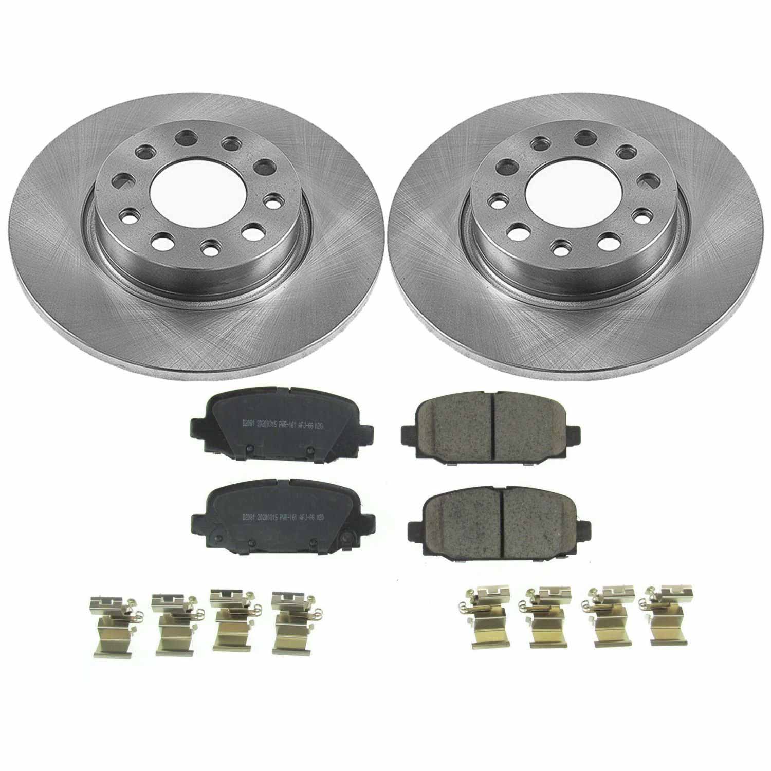 Power Stop KOE7736 Autospecialty 1-Click Daily Driver Rear Pad And Rotor Kit for 2017 Jeep Compass Rear Disc product image
