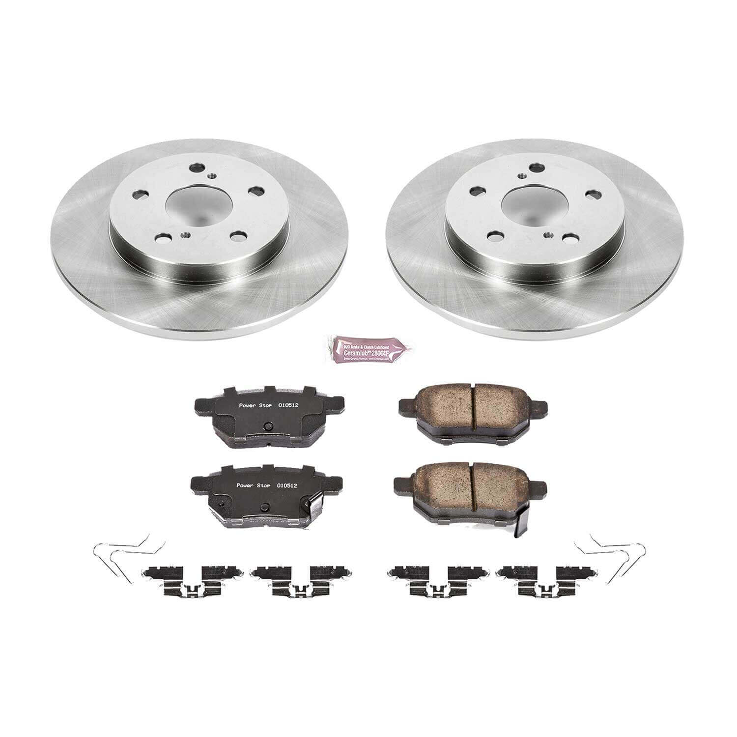 Power Stop KOE7753 Autospecialty 1-Click Daily Driver Plain Rotor Rear Brake Kit for 2016-2018 Scion Im product image