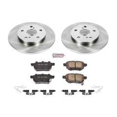 Power Stop KOE7753 Autospecialty 1-Click Daily Driver Plain Rotor Rear Brake Kit for 2016-2018 Scion Im product image