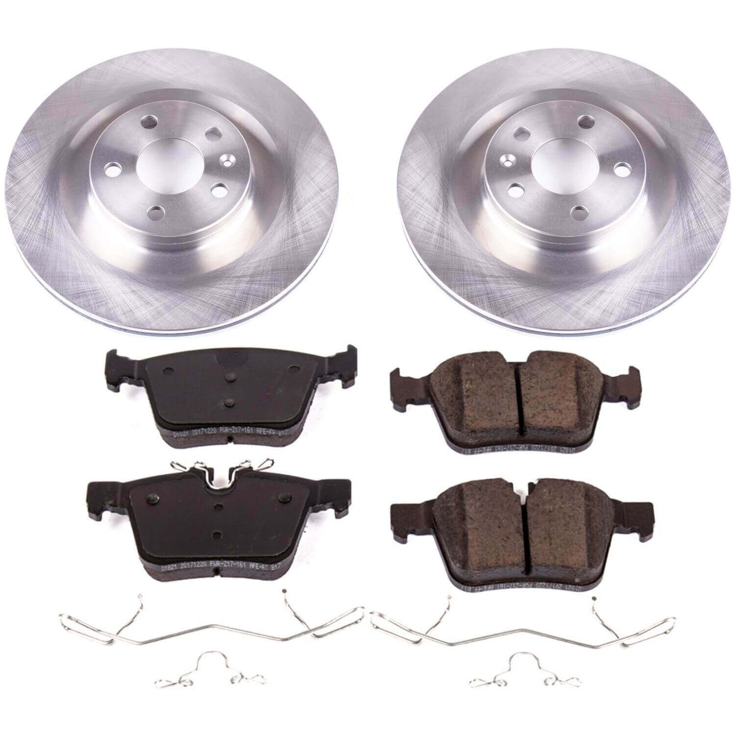 Power Stop KOE7757 Autospecialty 1-Click Daily Driver Rear Pad And Rotor Kit for 2019-2022 Volvo S60 product image