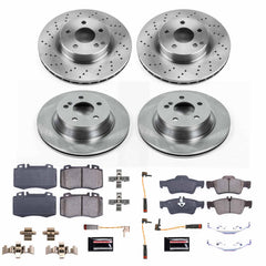 Power Stop KOE7764 Autospecialty 1-Click Daily Driver Front And Rear Brake Kit for 2004-2006 Mercedes-Benz E500 Base product image